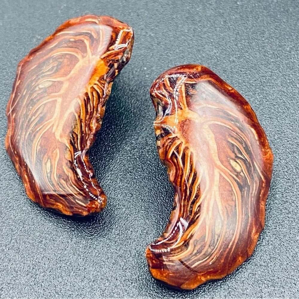 EarringsUnique Pinecone Resin Stud Earrings — Natural Design