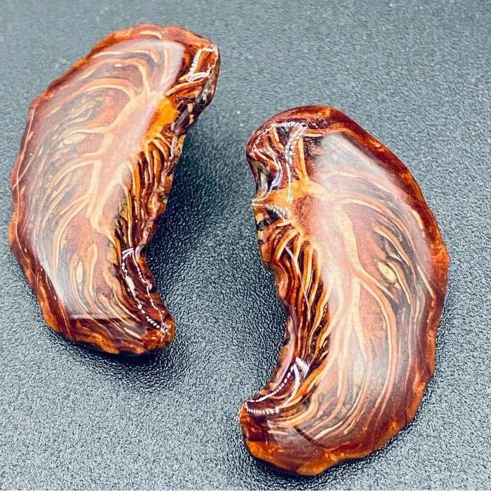 EarringsUnique Pinecone Resin Stud Earrings — Natural Design