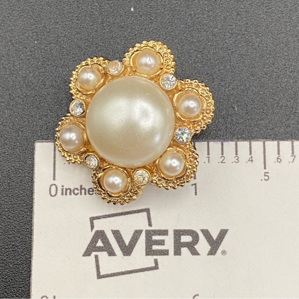 EarringsVintage Sarah Coventry 1973 "Moonlight" Faux Pearl Clip-On Earrings