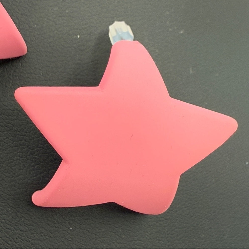Pink Star Y2K Fun Earrings
