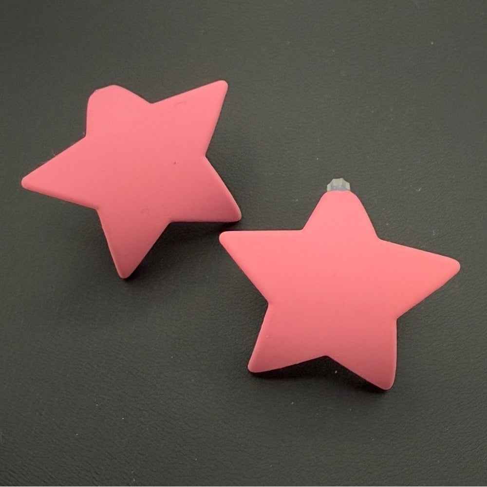 Pink Star Y2K Fun Earrings