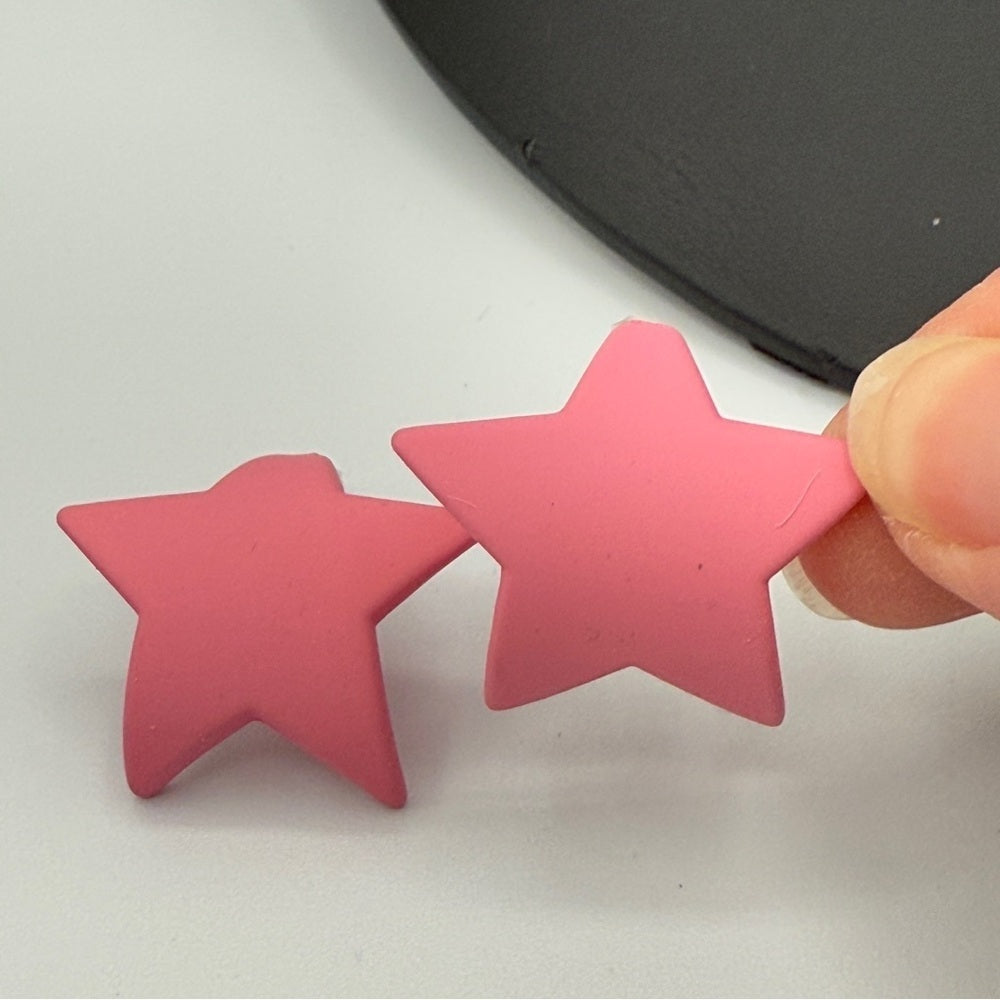 Pink Star Y2K Fun Earrings