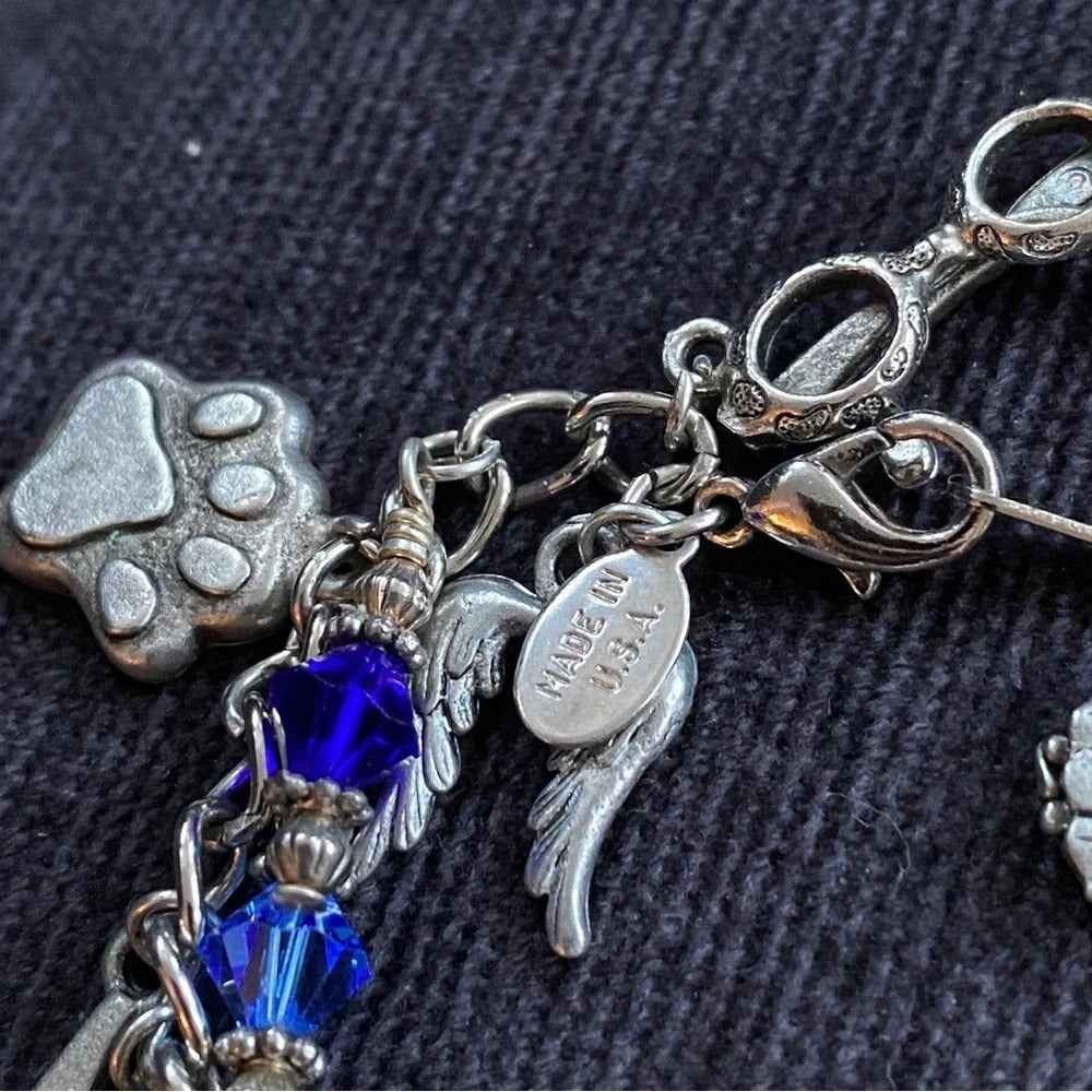 Harry Potter Wizard Witch Inspired Blue & Silver Charm Bracelet