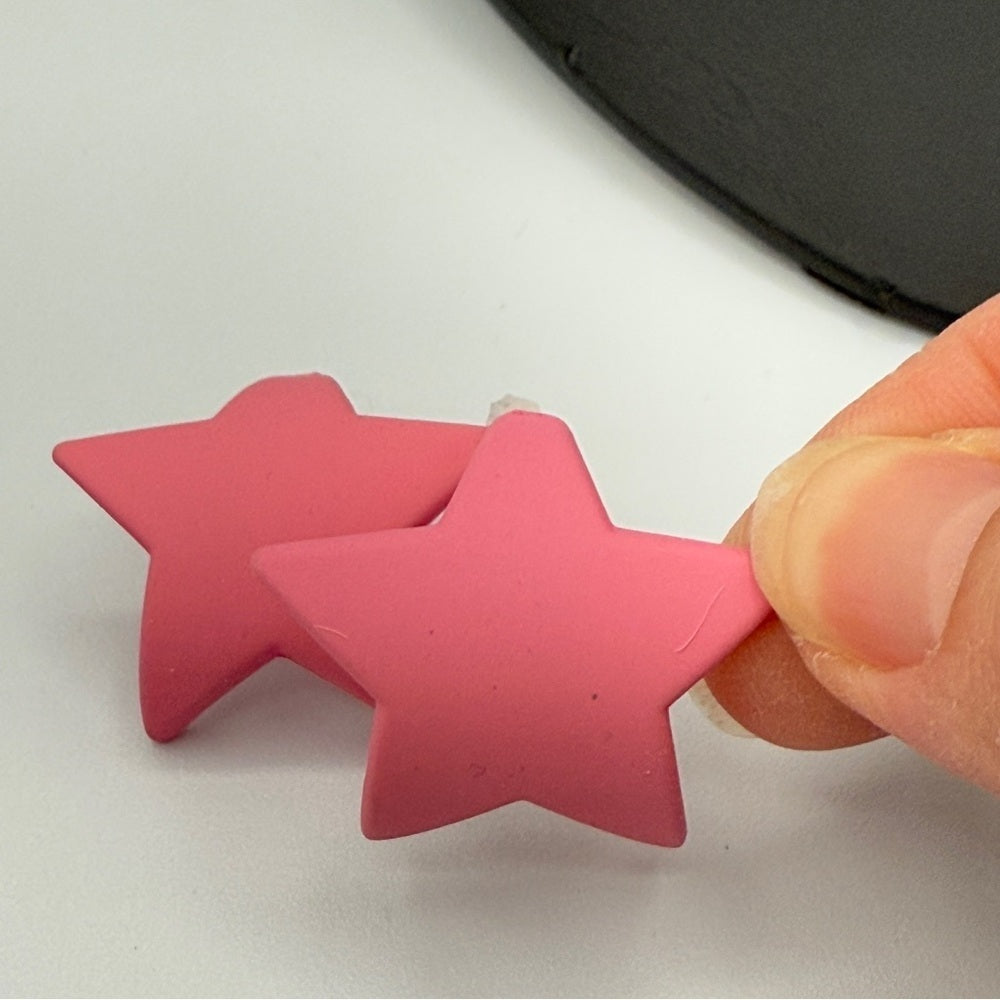 Pink Star Y2K Fun Earrings